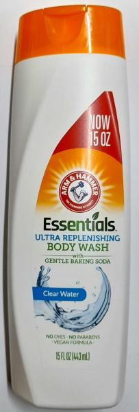 ARM & HAMMER Essentials 'Clear Water' Ultra Replenishing  Body Wash 443 ml